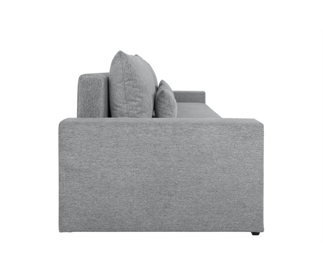 Sofá-cama PIA 3 lugares com arca cinzento Cinza