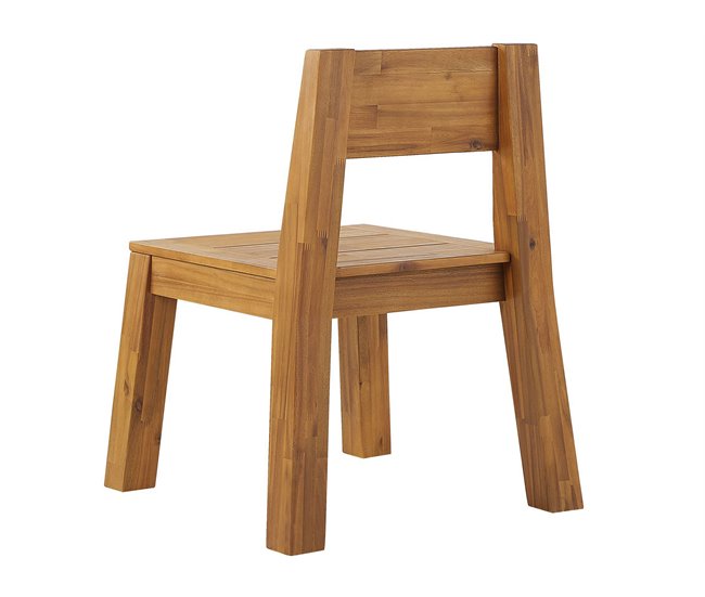 Beliani Conjunto de comedor LIVORNO Castanho