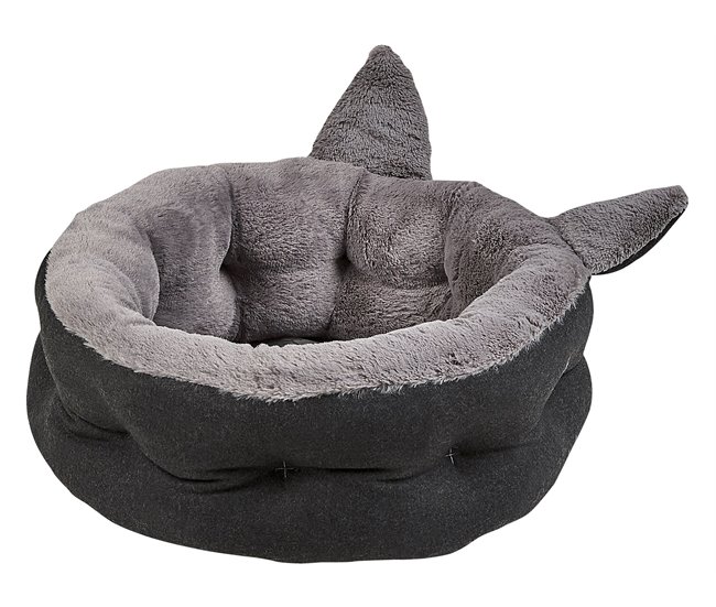 Beliani Cama para mascotas KEPEZ Cinza Escuro