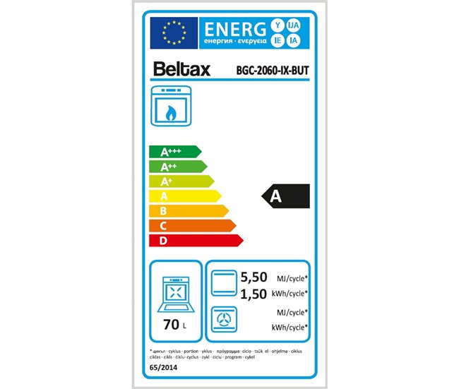 Fogão BELTAX BGC-2060IX BUT a gás 60 litros 60cm Inoxidavel