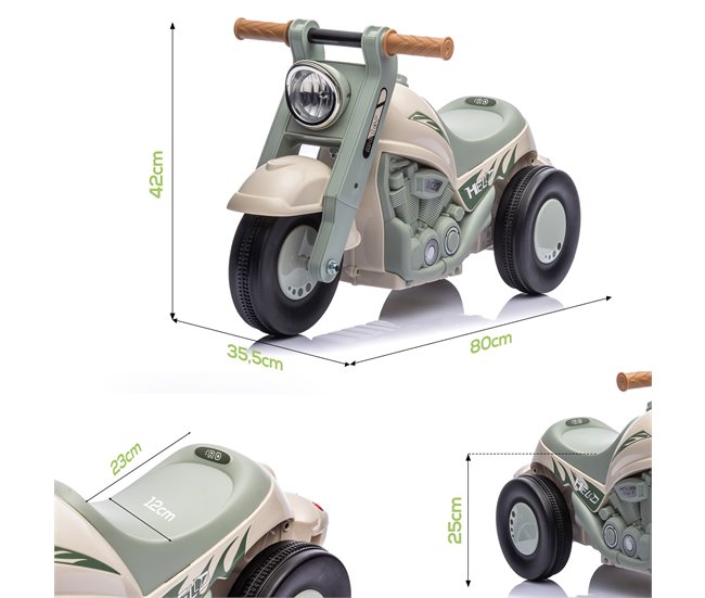 Carro Andador Plastico e Metal AIYAPLAY Cru