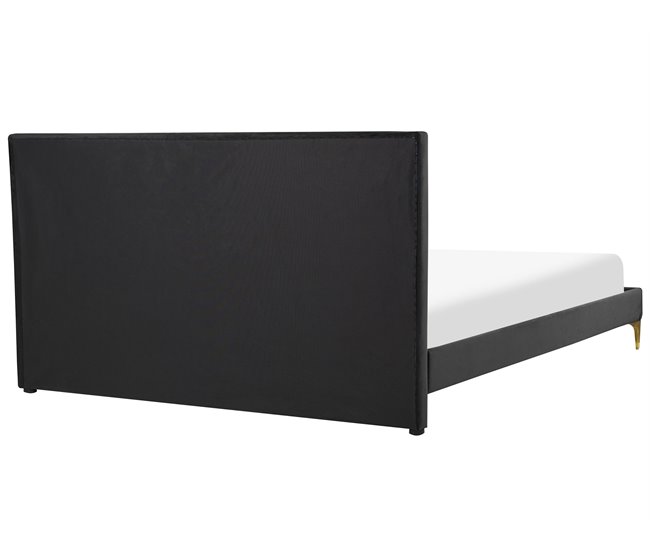 Beliani Cama Veludo LIMOUX 167x213 Azul Marino