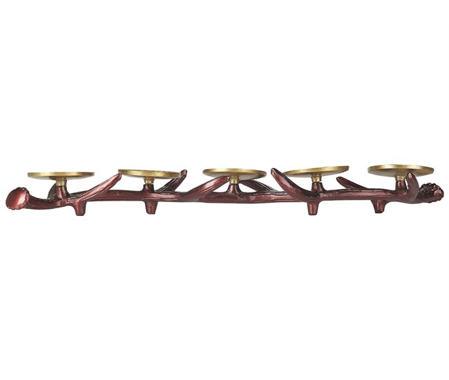 Beliani Candelabro CLEONAE Castanho