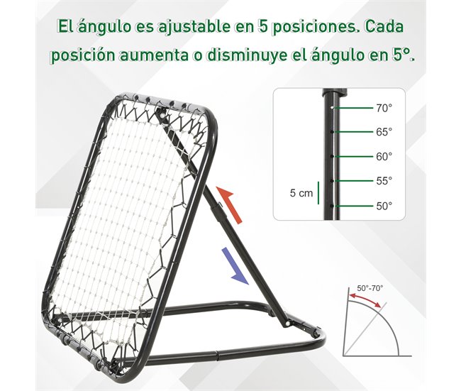 Rede de Rebote PE, Metal HOMCOM Branco