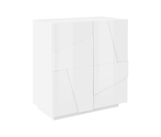 Aparador com efeito madeira 81 Branco