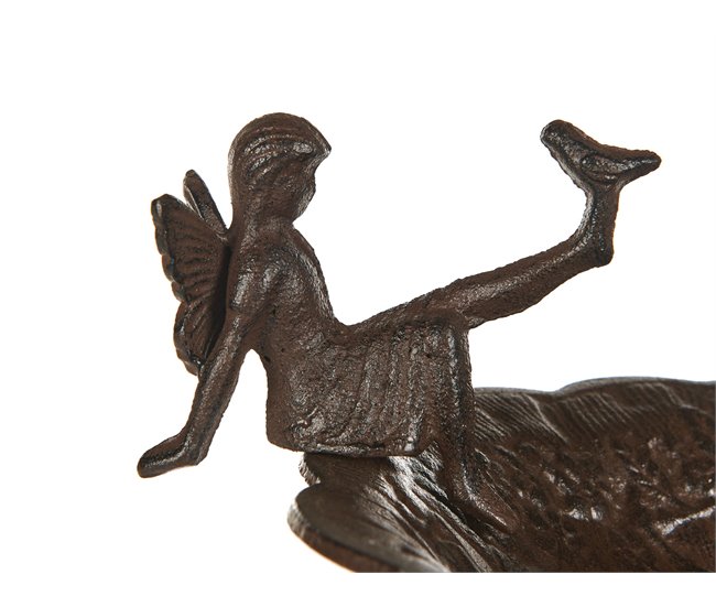 Beliani Fuente de bano para pájaros LARK Castanho