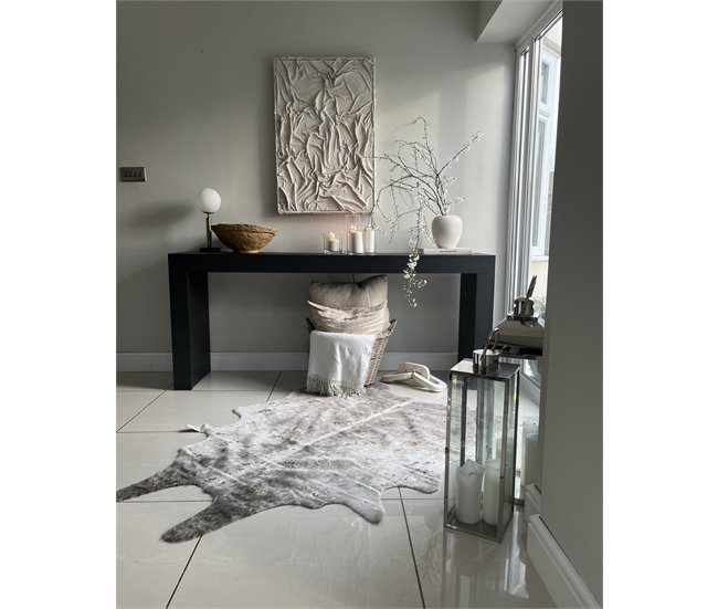 Beliani Decoração em pele de ovelha BOGONG 150x200 Cinza Escuro