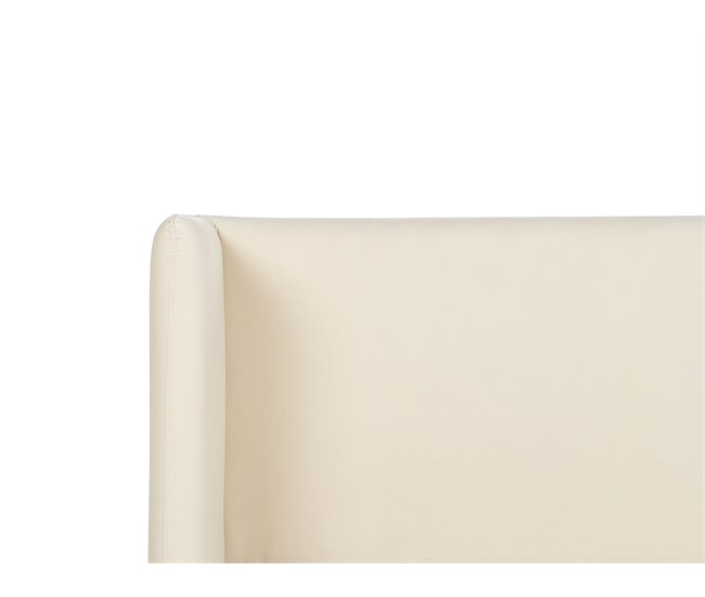 Beliani Cama com estrado Veludo ARETTE 184x206 Bege
