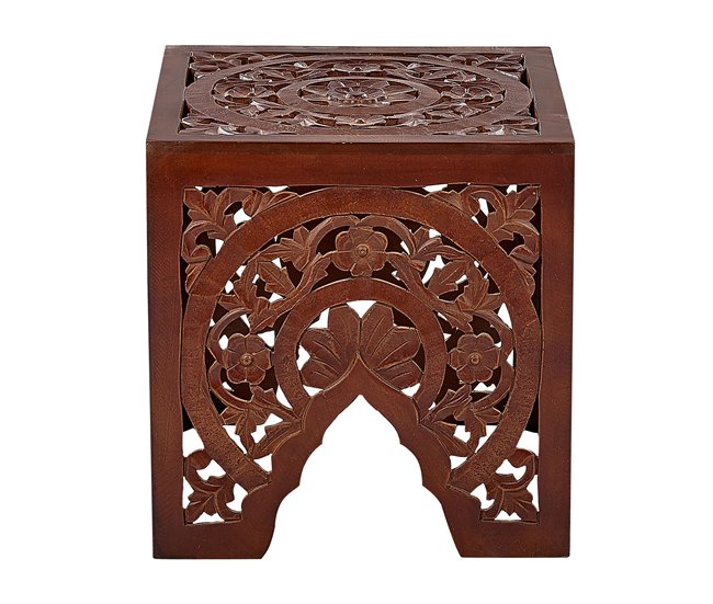 Beliani Conjunto de mesas SHUKUR Castanho