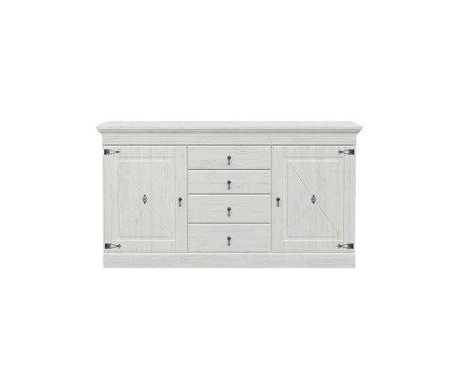 Aparador 2 portas 4 gavetas PORTOFINO Branco