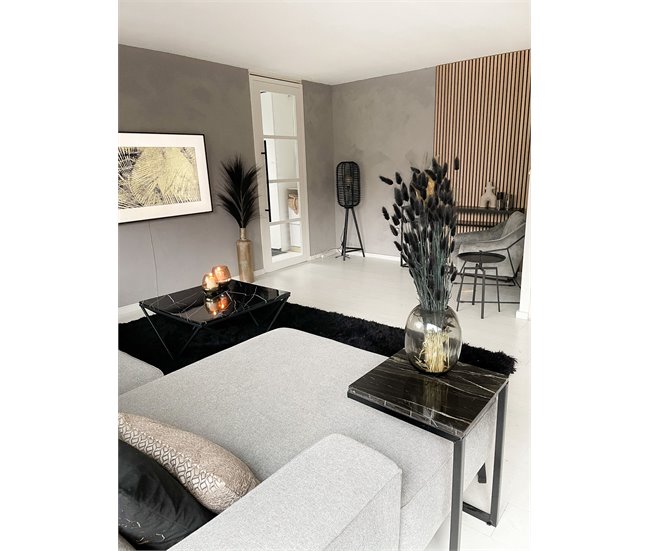 Beliani Mesa de centro MALIBU 80x80 Bege