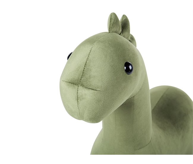 Beliani Pufe animal BRONTOSAUR Verde