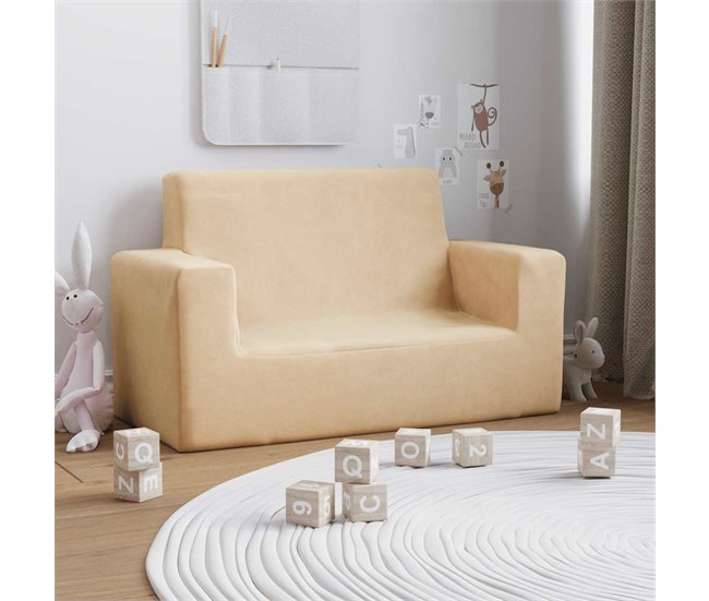 Sofá infantil - Sofá para crianças 84 Creme
