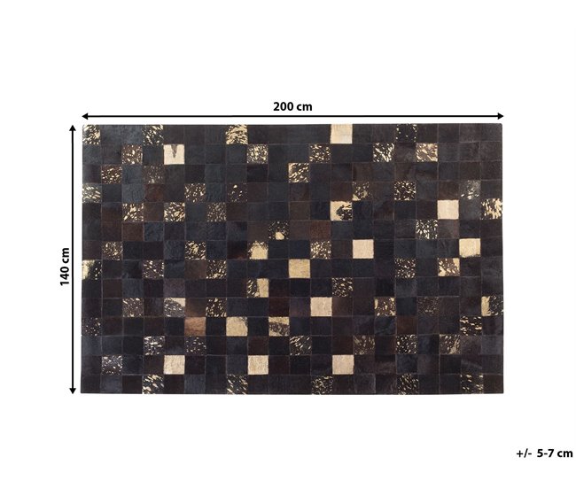 Beliani Pelos curtos BANDIRMA 140x200 Castanho