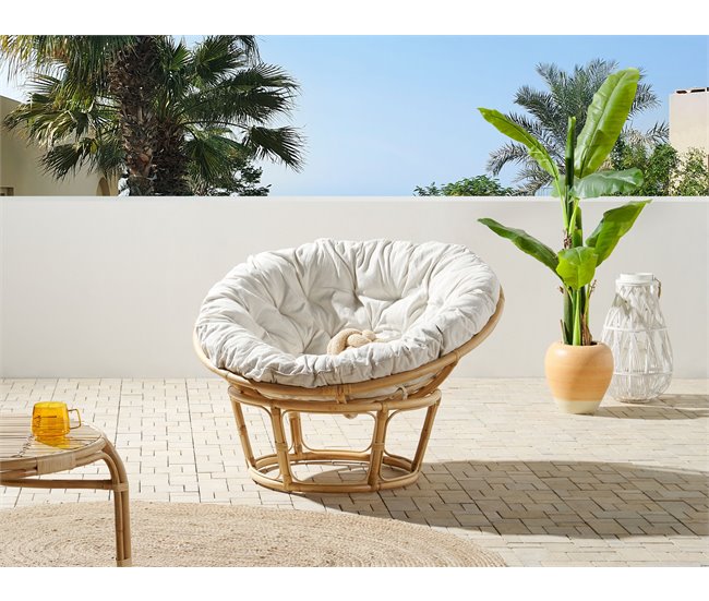 Beliani Cadeira de jardim SALVO Bege