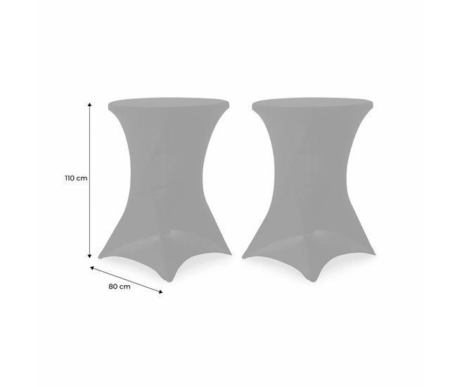 Conjunto de 2 capas - GALA - Capas para mobiliário de jardim com Preto