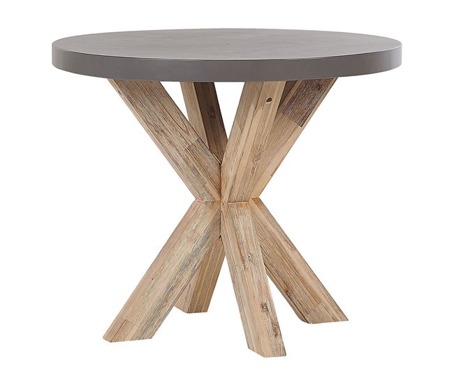 Beliani Conjunto de comedor OLBIA/TARANTO Cinza