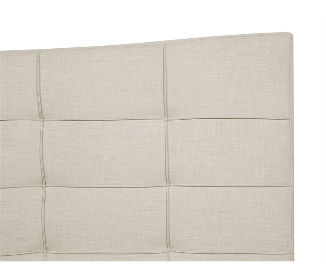 Beliani Cama Terciopelo LANNION 183x223 Bege
