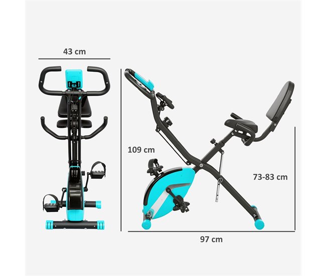 Bicicleta Estática Aço, ABS SPORTNOW Verde