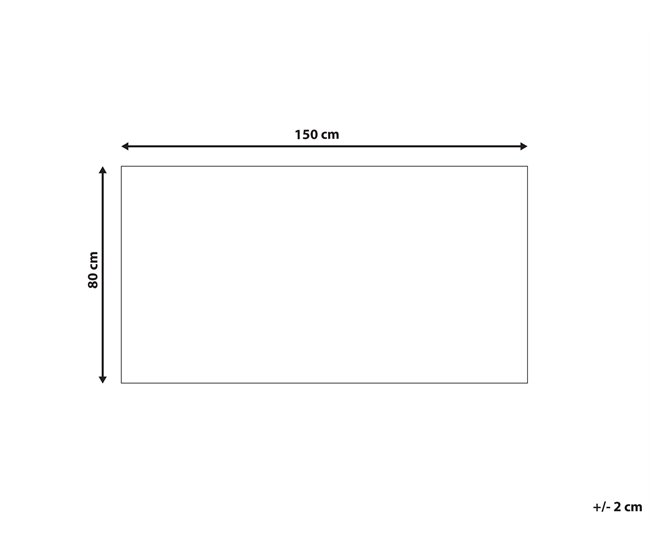 Beliani Entrelaçado MISINLI 80x150 Bege