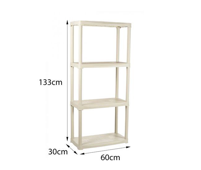 Armário de exterior em PVC 133 Branco
