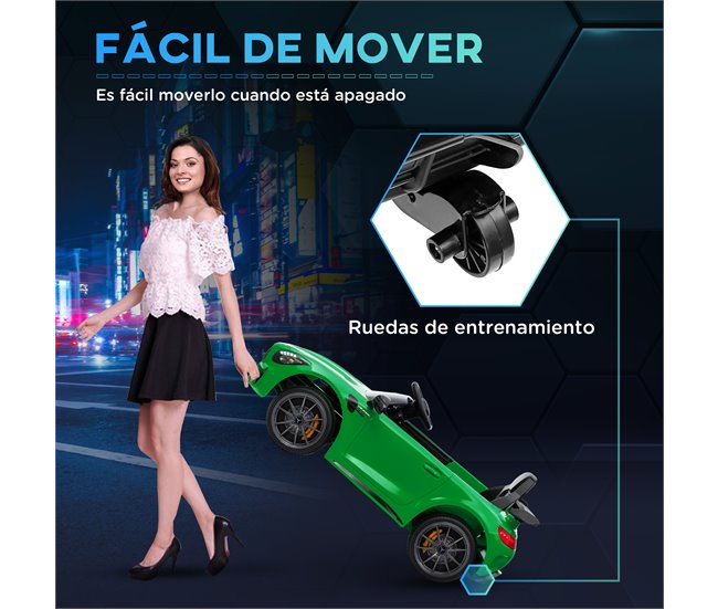 Carro Elétrico para Crianças Plástico e Metal AIYAPLAY Verde
