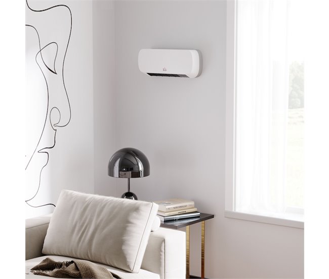 Aquecedor de Parede ABS, PP HOMCOM Branco