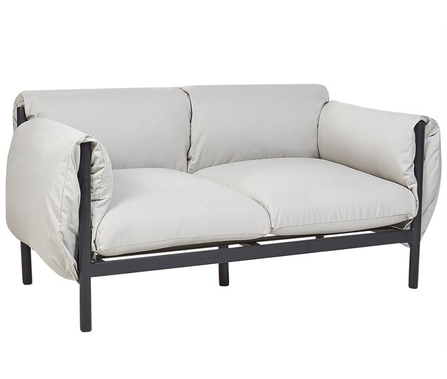 Beliani Conjunto lounge ESPERIA Cinza Claro