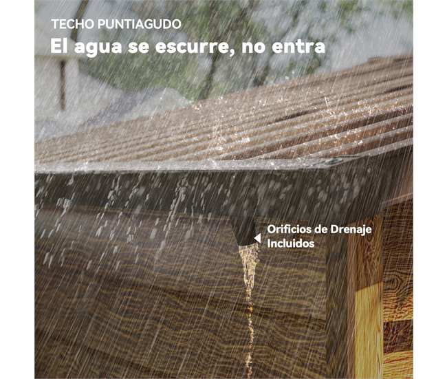 Abrigo de Jardim Aço e Polipropileno Outsunny Castanho