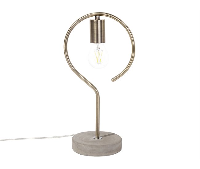 Beliani Candeeiro de mesa JUCAR Dourado