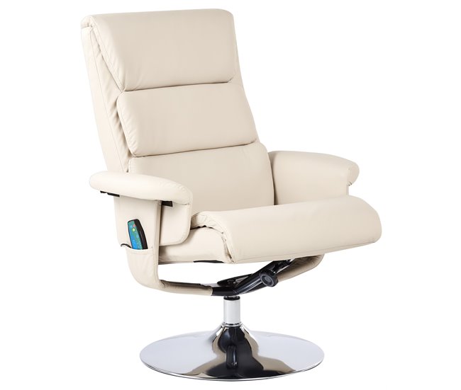 Beliani Cadeira de massagem LEGEND Bege