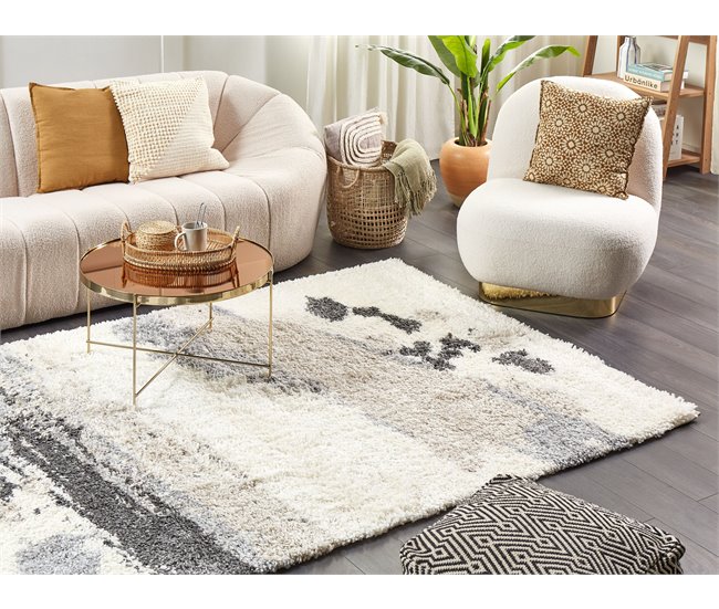 Beliani Shaggy (pelos longos) GORIS 200x300 Branco