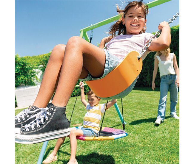 Balanço infantil com ninho INTEX Azul/ Verde