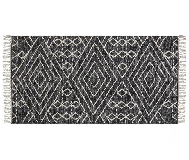Beliani Pelos curtos KHENIFRA 80x150 Branco/ Bege