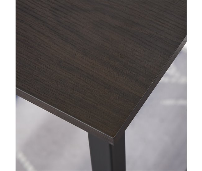 Secretária MDF e Tubo de Ferro HOMCOM, escritório - secretárias 120x60 Preto