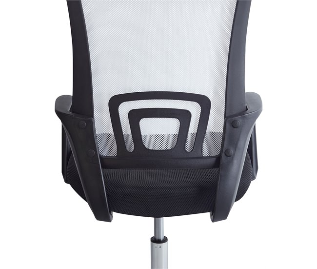 Beliani Cadeira de escritório SOLID Branco/ Preto