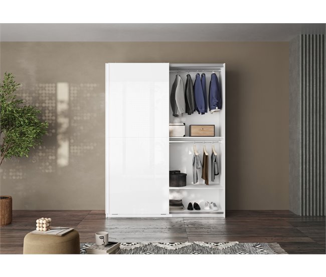Roupeiro SWING portas deslizantes branco Branco