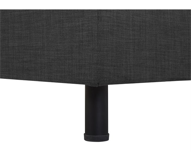 Beliani Cama ajustável Poliéster DUKE 82x216 Cinza Claro