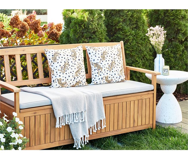 Beliani Almofada de jardim ARENZANO 45x45 Multicor