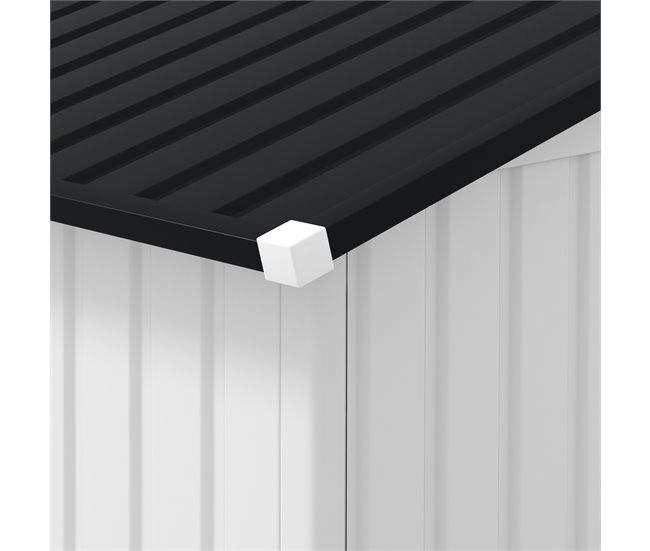 Abrigo de Exterior Aço Galvanizado e PP Outsunny Cinza
