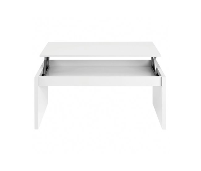 Mesa de centro LUCY elevável branco Branco Brillo