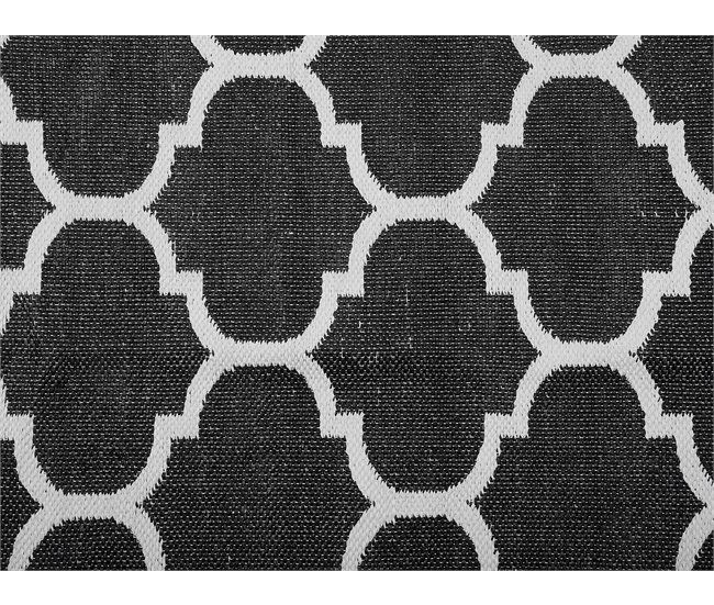Beliani Alfombra de exterior ALADANA 140x200 Preto