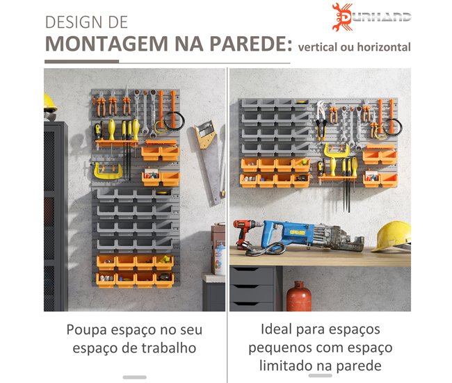 Organizador de Ferramentas PP DURHAND Laranja