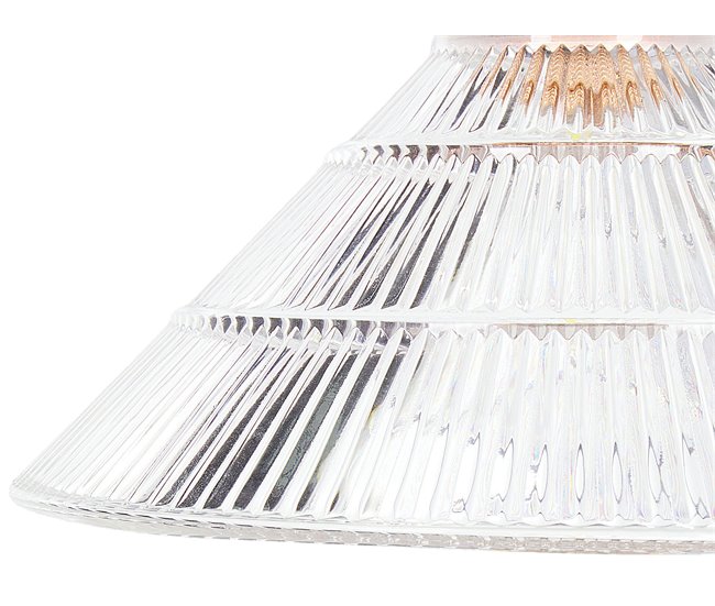 Beliani Candeeiro de tecto CURONE Transparente