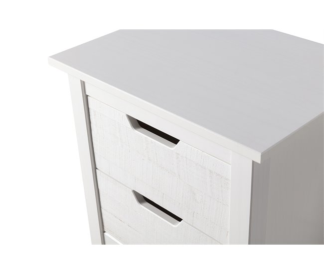 Mesa de cabeceira JULIETA 2 gavetas Branco