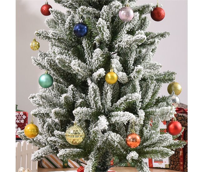Árvore de Natal PVC e Aço HOMCOM, casa - natal Multicor