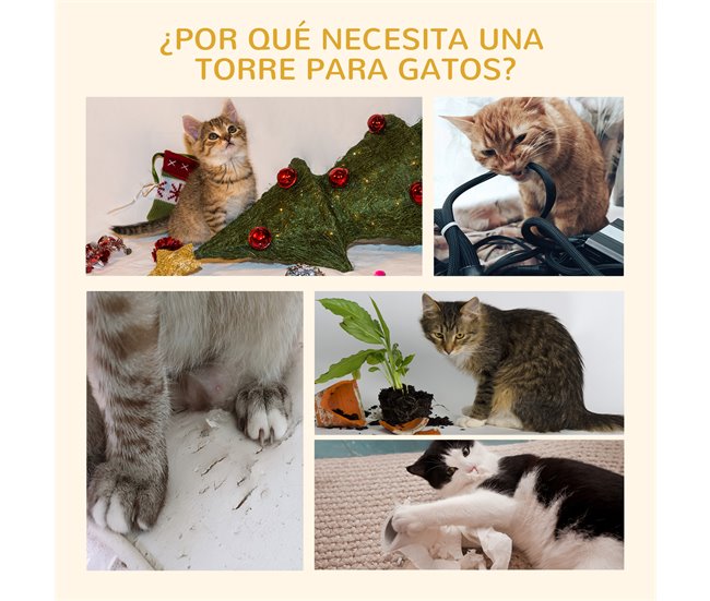 Arranhador para Gatos Aglomerado, Pelúcia PawHut Cinza
