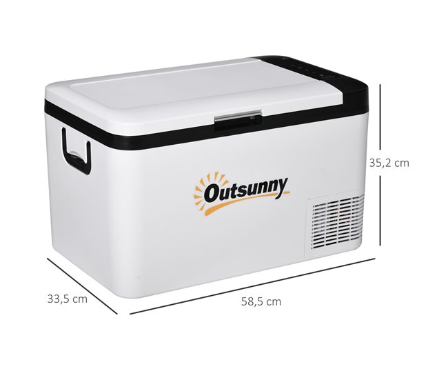 Geleira Elétrica Portátil Outsunny C00-038V91WT Branco