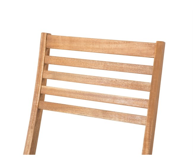 Beliani Conjunto bistrô FIJI Castanho