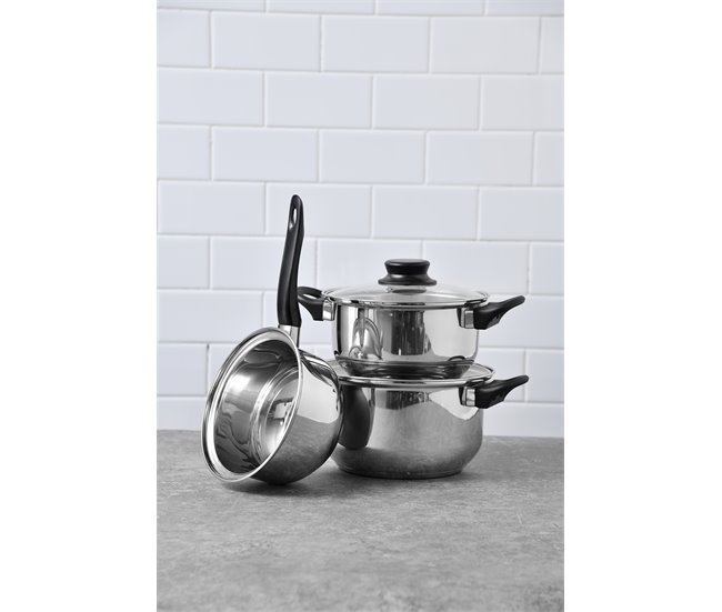 Trem de cozinha PALMA da marca SAN IGNACIO 5 peças Cinza